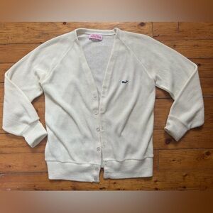 Vintage Coastal Grandpa Whale Cardigan